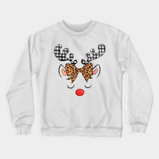 cute reindeer christmas Crewneck Sweatshirt